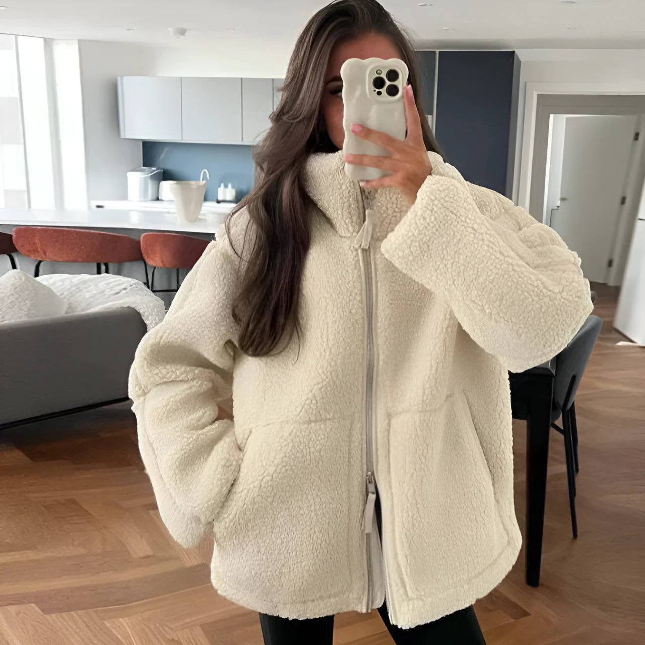 Camila Teddy Fleece Coat