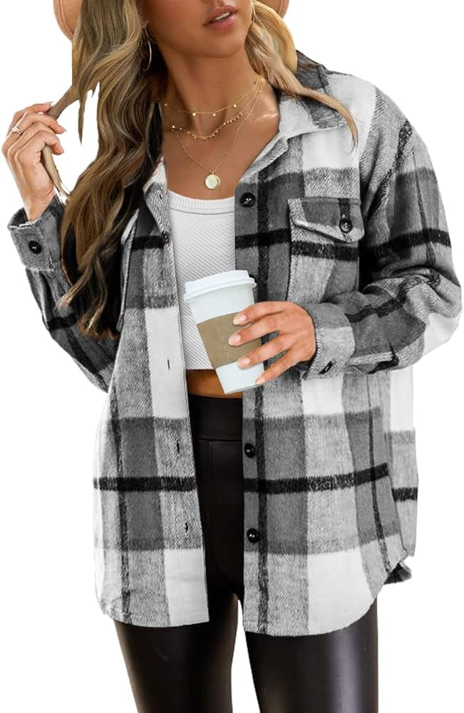 Sandeluxe Plaid Shacket