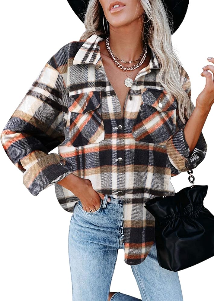 Sandeluxe Plaid Shacket