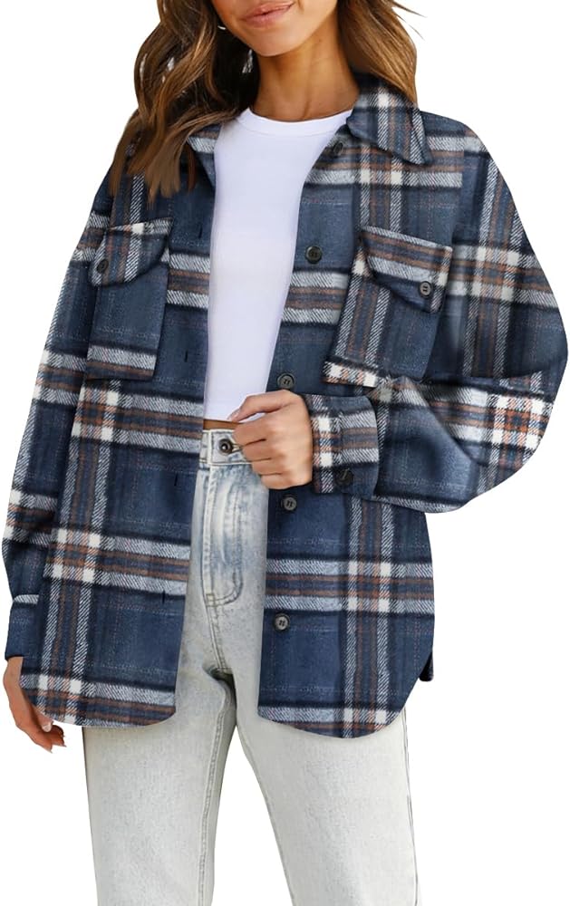 Sandeluxe Plaid Shacket