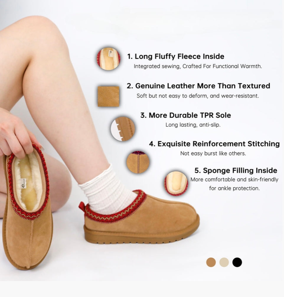 Sandeluxe Leather Slippers